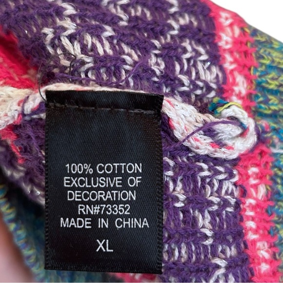 33 Degrees Unicorn Fair Isle Holiday Sweater Lisa Frank Cotton - Picture 5 of 6